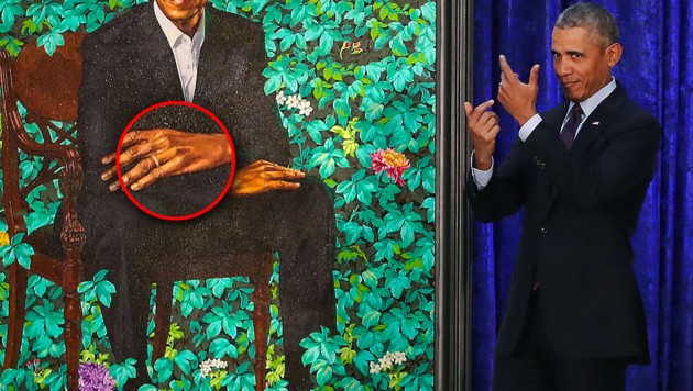Auf offiziellem Porträt: Obama mit sechs Fingern