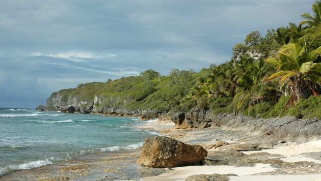 Ein noch nicht verschmutzter Strand auf Herderson Island (Bild: UNESCO)