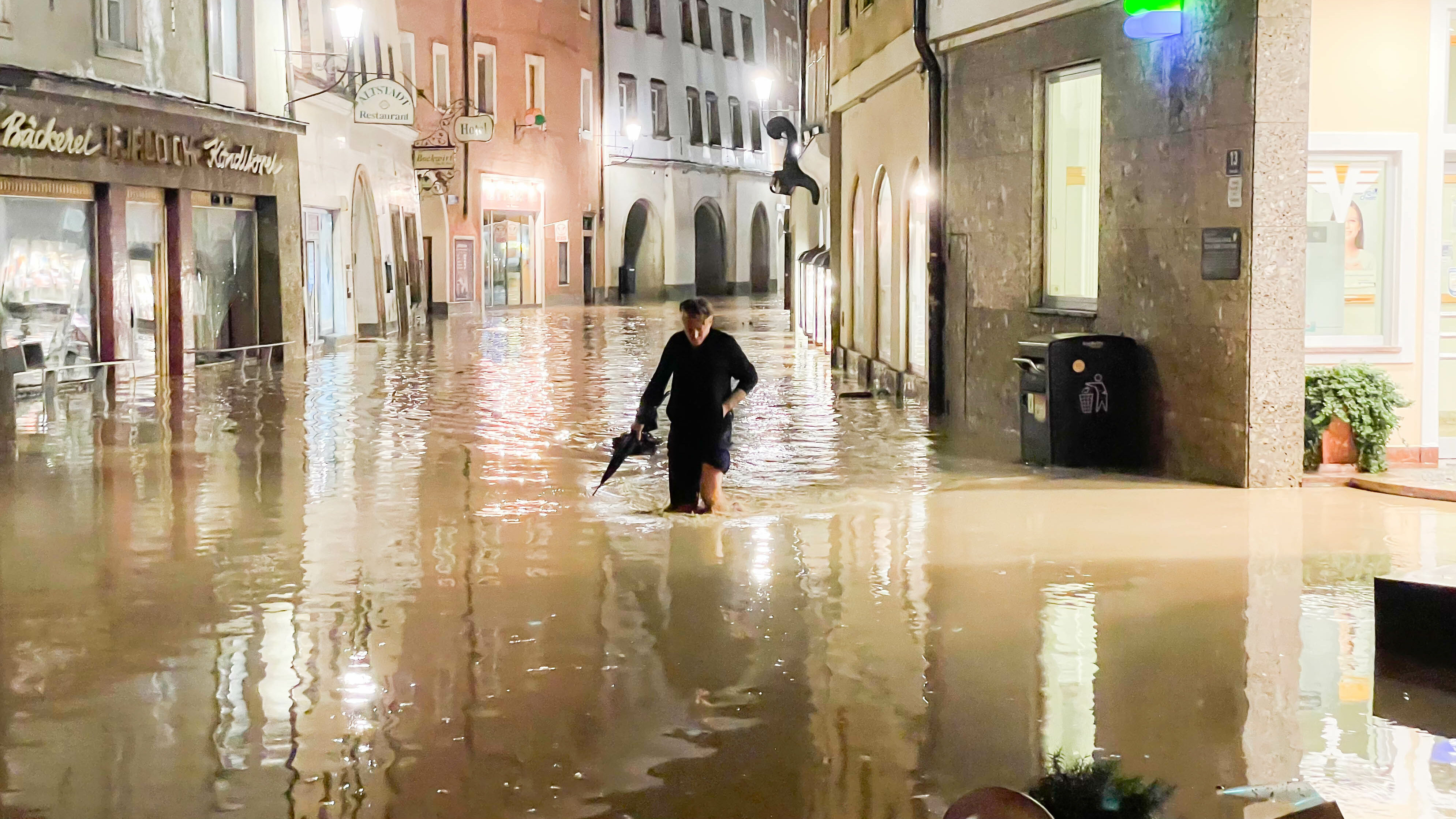 Symbol Hochwasser Hallein