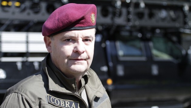 Oberst Dietmar Perger kommandiert die in Linz stationierte Cobra-Einheit (Bild: Markus Schütz)