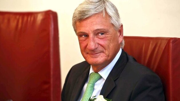 Angelobung zum Vize im April 2014: Diesmal möchte Preuner direkt gewählter Bürgermeister werden. (Bild: Markus Tschepp)