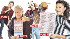 Sie führen die "Krone"-Hitparade an: Fendrich, Cro, Michael Patrick Kelly und Namika. (Bild: Markus Wenzel)