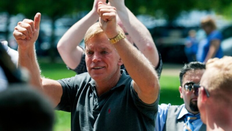 David Duke bei der Kundgebung in Charlottesville (Bild: AP)