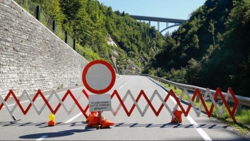 Lokale Verbindung zwischen Bischofshofen & Hüttau: Mindestens 2 Wochen bleibt die Straße gesperrt. (Bild: Gerhard Schiel)