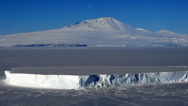 Der Vulkan Mount Erebus in der Antarktis (Bild: AFP/Mark Ralston)