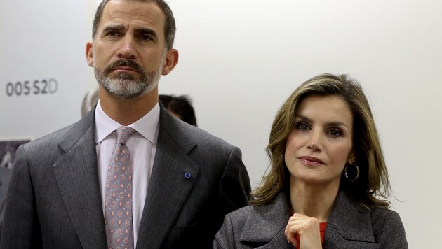 König Felipe von Spanien und Königin Letizia (Bild: afp)
