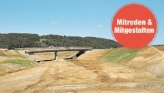 Ob Autobahn oder Schnellstraße-die Arbeiten an der Trasse dauern mitunter Jahre. (Bild: WOLFGANG SIMLINGER)