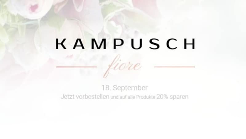 Im September erscheint die "Fiore"-Kollektion. (Bild: kampusch.com)