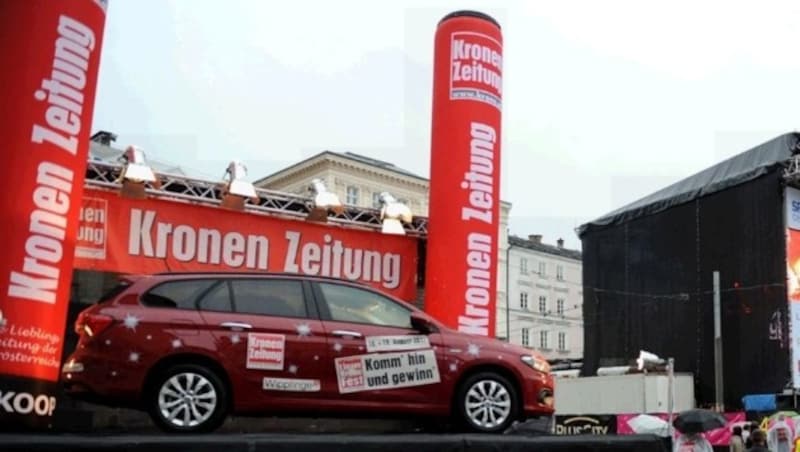 Diesen Fiat TIPO gab es für drei glückliche Besucher zu gewinnen. (Bild: Klemens Fellner)