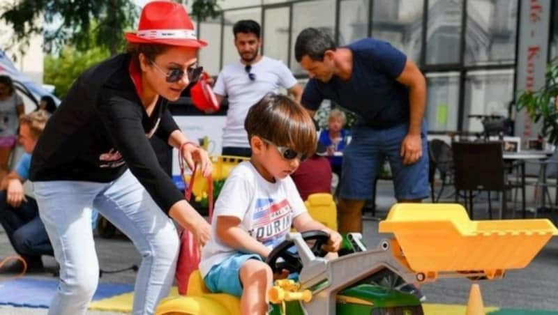 Der maxi-kindertreff befindet sich am Martin-Luther-Platz - und dort geht's richtig rund! (Bild: Harald Dostal)