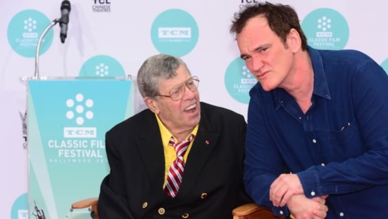 Jerry Lewis mit Quentin Tarantino (Bild: AFP)