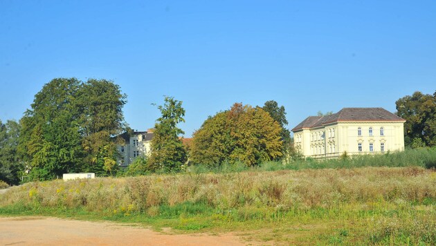 Auf dem ehemaligen Kasernengelände in Steyr soll unter anderem das Einkaufszentrum entstehen. (Bild: Horst Einöder)