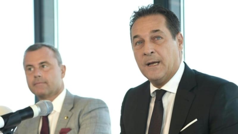 Norbert Hofer, Heinz-Christian Strache (Bild: APA/ROLAND SCHLAGER)