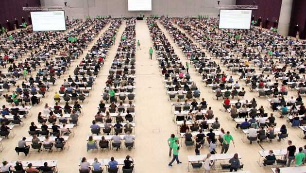 Aufnahmetest für das Medizinstudium: Heuer haben sich 15.400 Interessentinnen und Interessenten für einen der diesmal 1850 Plätze gemeldet. (Bild: Christian Jauschowetz)