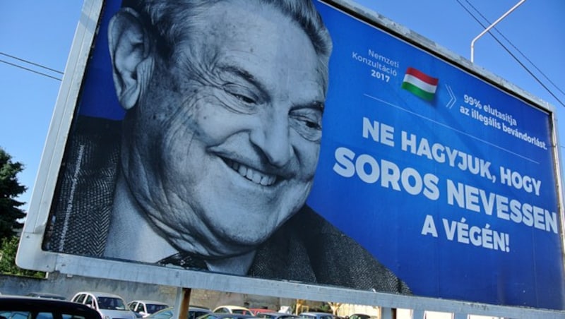 George Soros gilt für die ungarische Regierung als „Staatsfeind Nummer 1“. (Bild: AFP)
