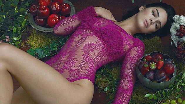 Kendall Jenner posiert für La Perla. (Bild: instagram.com/laperlalingerie)
