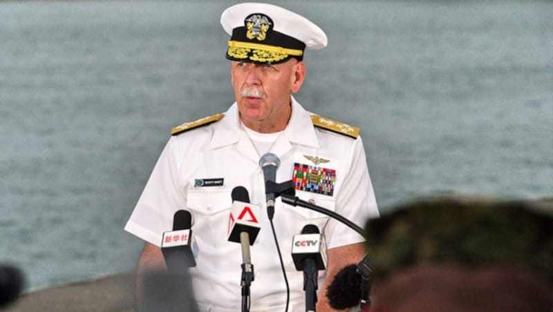 Der Kommandant der US-Pazifikflotte, Admiral Scott Swift (Bild: AFP/Roslan Rahman)