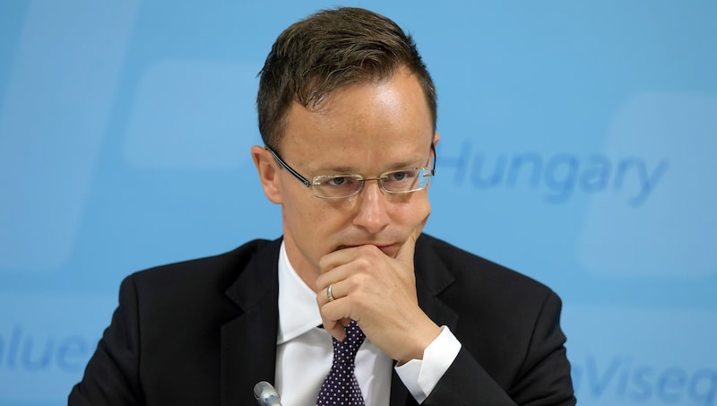 Hungary's Foreign Minister Peter Szijjarto is convinced that the Chinese investments are of great benefit to his country. (Bild: AFP)