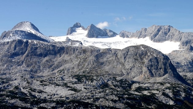 Der Gletscher am Dachstein ist seit 1990 stetig am Rückzug. Die letzte kleine Eiszeit endete 1850. (Bild: rubra)
