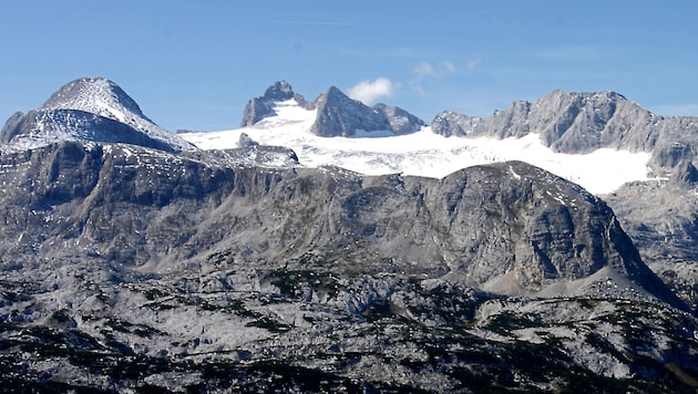 Der Gletscher am Dachstein ist seit 1990 stetig am Rückzug. Die letzte kleine Eiszeit endete 1850. (Bild: rubra)