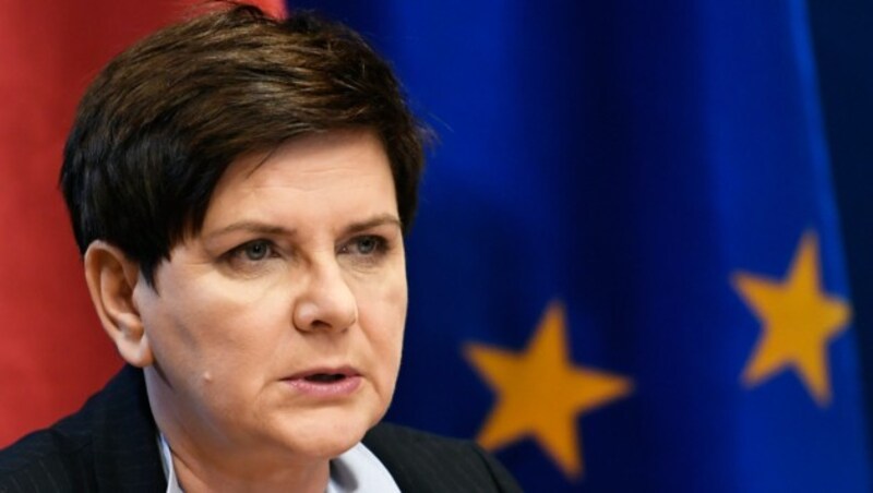 Polens Regierungschefin Beata Szydlo fährt einen strikten Kurs gegen die EU-Flüchtlingspolitik. (Bild: AFP)