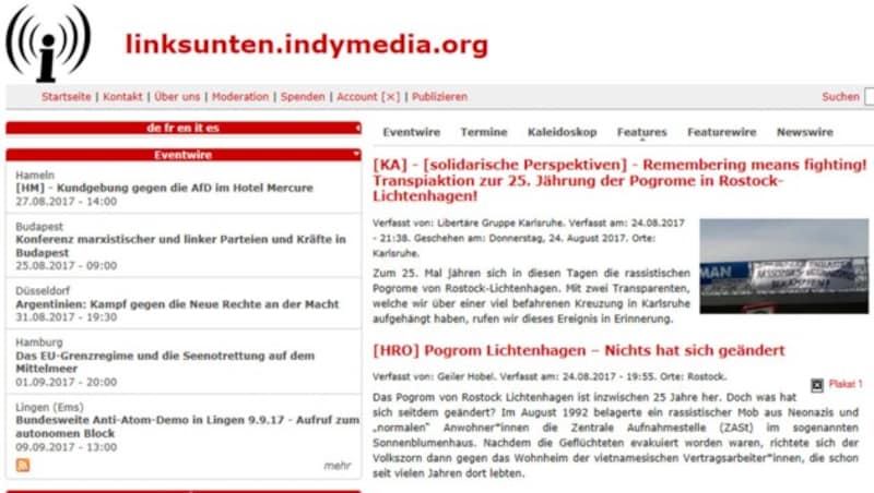 (Bild: linksunten.indymedia.org)