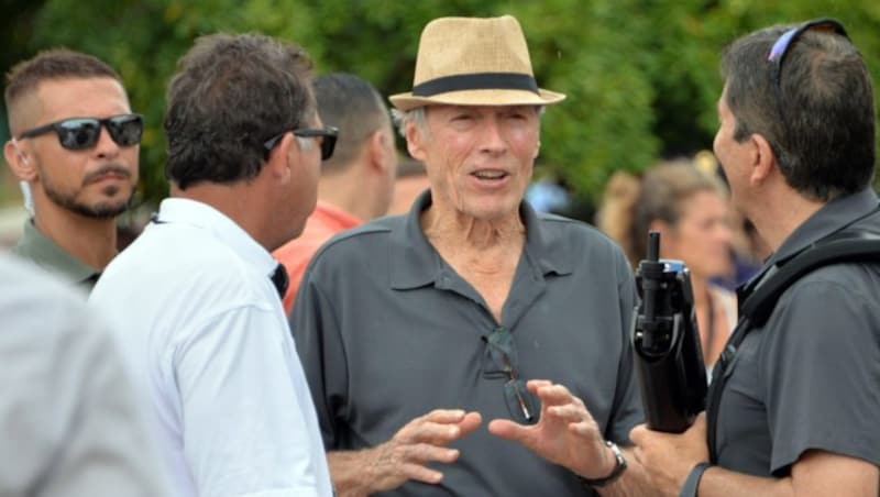 Clint Eastwood während der Dreharbeiten in Venedig (Bild: ANSA)