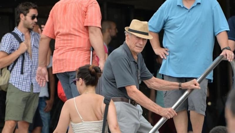 Clint Eastwood während der Dreharbeiten in Venedig (Bild: ANSA)