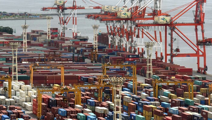 Hafen in der Bucht von Tokio