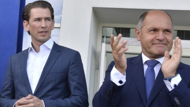 Sebastian Kurz, Wolfgang Sobotka (Bild: APA/HERBERT PFARRHOFER)