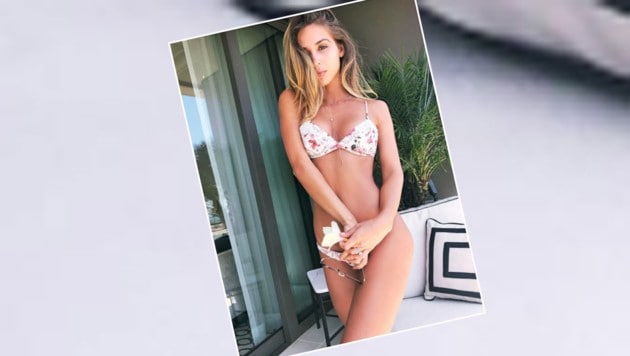 Ann-Kathrin Brömmel, Freundin von Mario Götze, präsentiert sich im Bikini. (Bild: Instagram)
