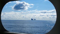 Eine Ölförderplattform in der Nordsee (Bild: GEOMAR/Lisa Vielstädt)