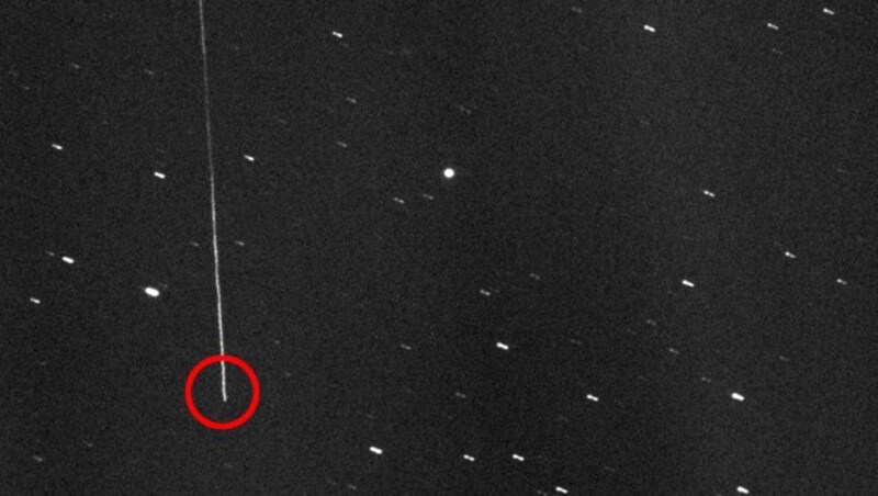Der Asteroid "Florence" fotografiert am 28. August 2017 (Bild: Gianluca Masi/Virtual TelescopeProject)