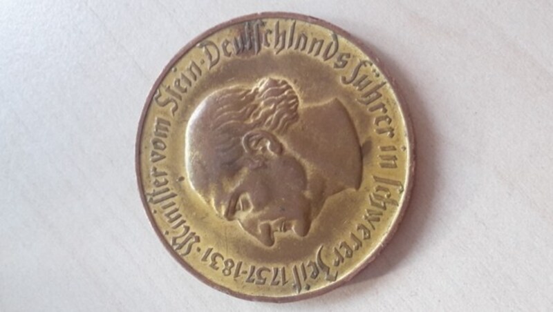 Die Rückseite der Fünf-Millionen-Mark-Münze (Bild: Polizei Köln)
