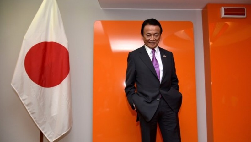 Der japanische Finanzminister Taro Aso (Bild: AFP)