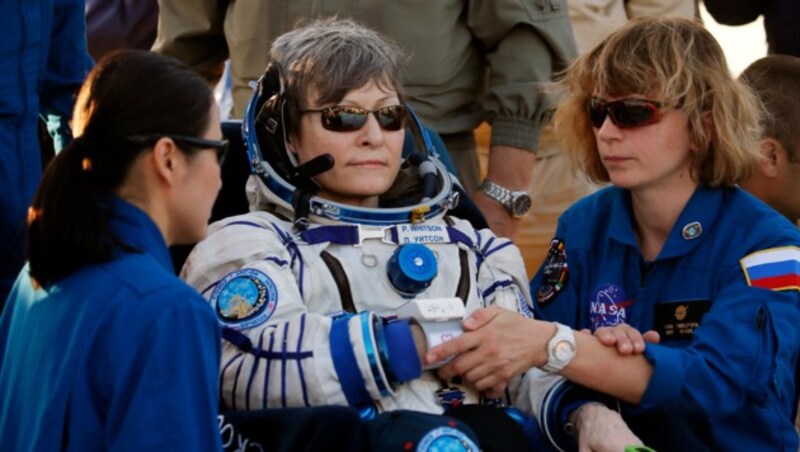 Die Rekord-Astronautin Peggy Whitson (Bild: AP)