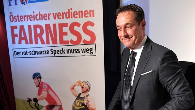 Heinz-Christian Strache: Der Speck muss weg. (Bild: APA/Roland Schlager)