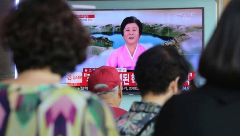Ri Chun Hee als Gesicht der Nachrichten aus Nordkorea (Bild: AP)