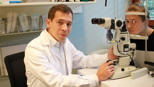 Matthias Bolz ist der Leiter der Augenklinik in der Linzer Kepler-Uni-Klinik. (Bild: Kronen Zeitung)