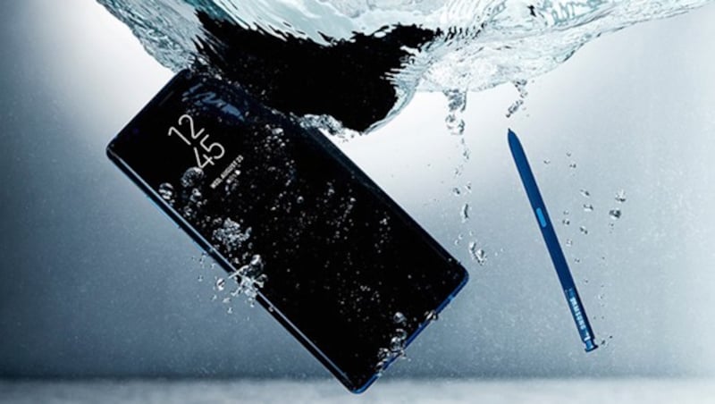 Trotz Stift-Einschub ist das Chassis des Note 8 wasserdicht. (Bild: Samsung)