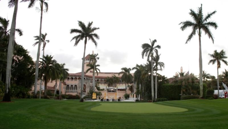 Das Feriendomizil Mar-a-Lago von Donald Trump (Bild: AP)