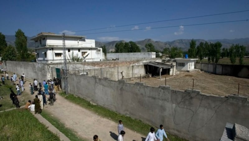 Auf diesem Anwesen von Bin Laden in Pakistan wurden die Pornos gefunden. (Bild: AP)