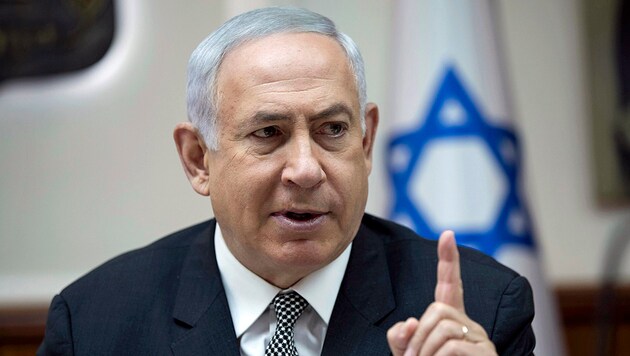 Israels Ministerpräsident Benjamin Netanyahu (Bild: AP)
