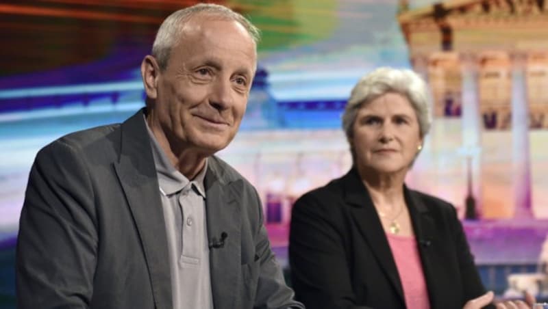 Peter Pilz (Liste Pilz) und Barbara Rosenkranz (FLÖ) (Bild: APA/HANS PUNZ)