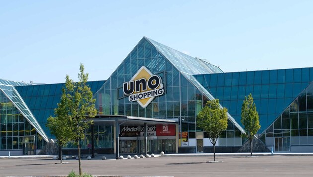 So sah das Einkaufszentrum Uno Shopping aus, ehe es im Sommer 2014 seine Pforten schloss. (Bild: Horst Einöder)