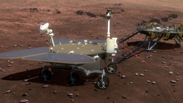 Einer der sechs chinesischen Rover, die den Mars erkunden sollen. (Bild: Xinhua)