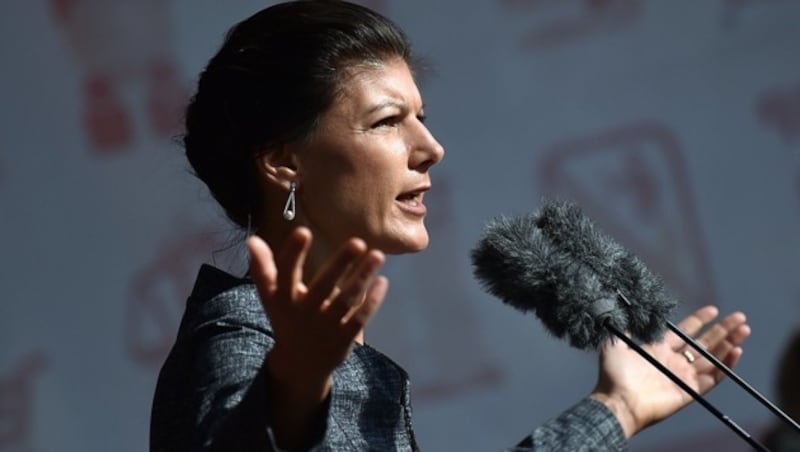 Sahra Wagenknecht, Spitzenkandidatin der Partei Die Linke (Bild: dpa-Zentralbild/Britta Pedersen)