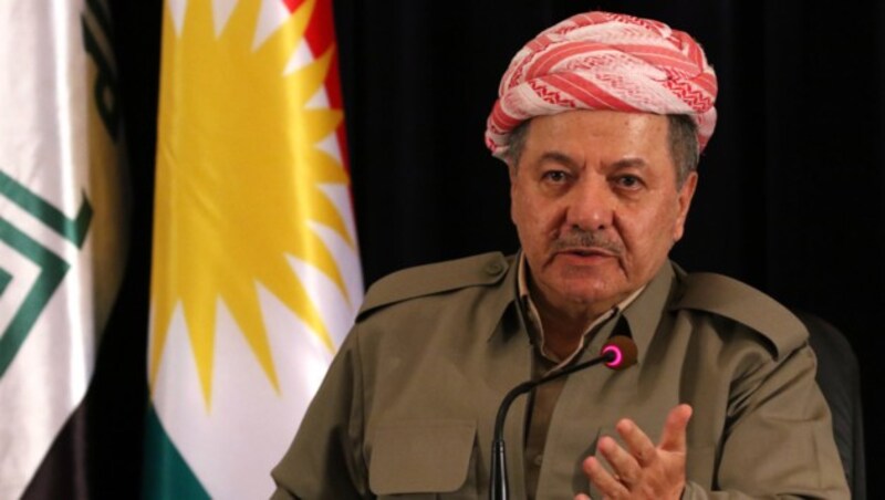 Kurdenpräsident Barzani: "Es gibt kein Zurück." (Bild: AFP)