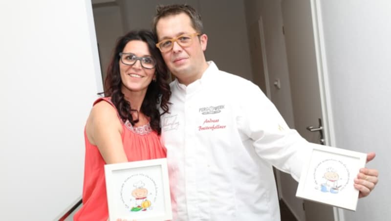 Andreas und Katharina Breitenfellner waren mit dem Erfolg der Charity in Perg happy. (Bild: Cityfoto JR)