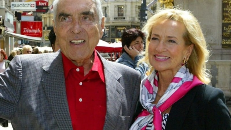 Helmut Zilk und Dagmar Koller (Bild: APA/WILHELM SCHRAML)